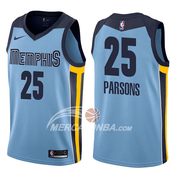 Maglia NBA Memphis Grizzlies Chandler Parsons Statement 2017-18 Blu